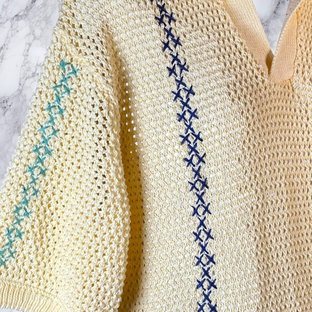 Zara Crochet Knit Shirt - Picture 6 of 11